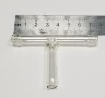 Трубка стеклянная соединительная Т-образная D=0.9 мм, L= 75 мм - 85 мм_1